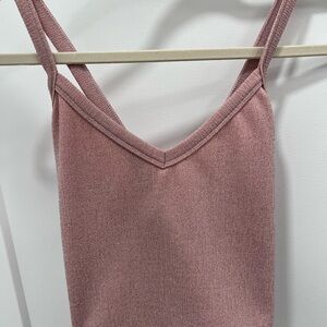 Sparkly pink crop top